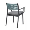 HAVANNA modern kültéri szék - kék/szürke/zöld