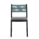 HAVANNA-II modern kültéri szék - kék/szürke/zöld