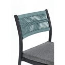 HAVANNA-II modern kültéri szék - kék/szürke/zöld