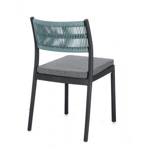 HAVANNA-II modern kültéri szék - kék/szürke/zöld
