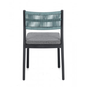 HAVANNA-II modern kültéri szék - kék/szürke/zöld