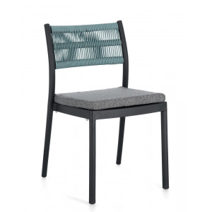 HAVANNA-II modern kültéri szék - kék/szürke/zöld
