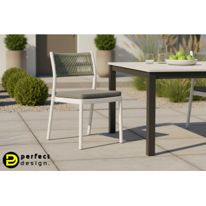 HAVANNA-II modern kültéri szék - antracit/szürke/zöld