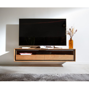 MELVILLE prémium akác fali TV-szekrény - 145/175/240cm - natúr