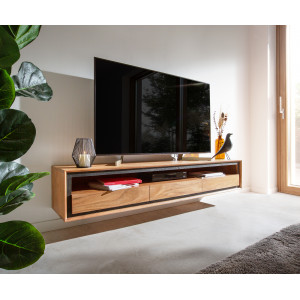 MELVILLE prémium akác fali TV-szekrény - 145/175/240cm - natúr