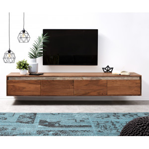 KIPLING-II prémium akác fali TV-szekrény - 200/240cm