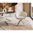 DANA prémium boucle étkezőszék - fehér
