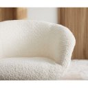 DANA prémium boucle étkezőszék - fehér