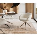 DANA prémium boucle étkezőszék - fehér
