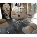 MOZART prémium kerámia étkezőasztal - 130-200cm - barna