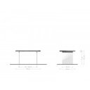 EMERY prémium akác étkezőasztal - 140/160/180/200cm