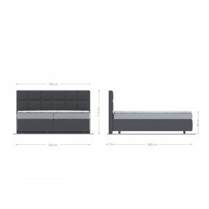 COMFY prémium boxspring ágy - 140/160/180cm - beige