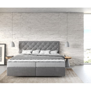DREAM prémium boxspring ágy - 140/160/180cm - szürke
