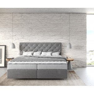 DREAM prémium boxspring ágy - 140/160/180cm - szürke