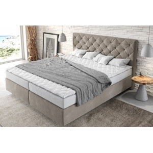 DREAM prémium boxspring ágy - 140/160/180cm - beige DELIFE
