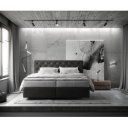 DREAM prémium boxspring ágy - 140/160/180cm - antracit
