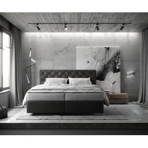 DREAM prémium boxspring ágy - 140/160/180cm - antracit