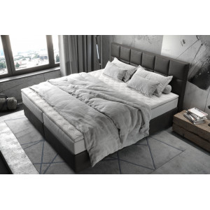 COMFY prémium boxspring ágy -160/180cm - antracit DELIFE
