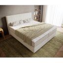 RELAXO prémium boxspring ágy - 140/160/180cm - fehér bouclé