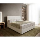 RELAXO prémium boxspring ágy - 140/160/180cm - fehér bouclé