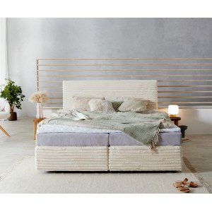 RELAXO prémium boxspring ágy - 140/160/180cm - beige kord