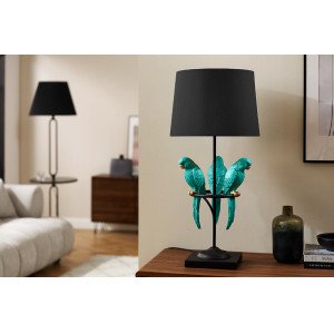 PARROT design asztali lámpa - 75cm - türkiz Asztali lámpák