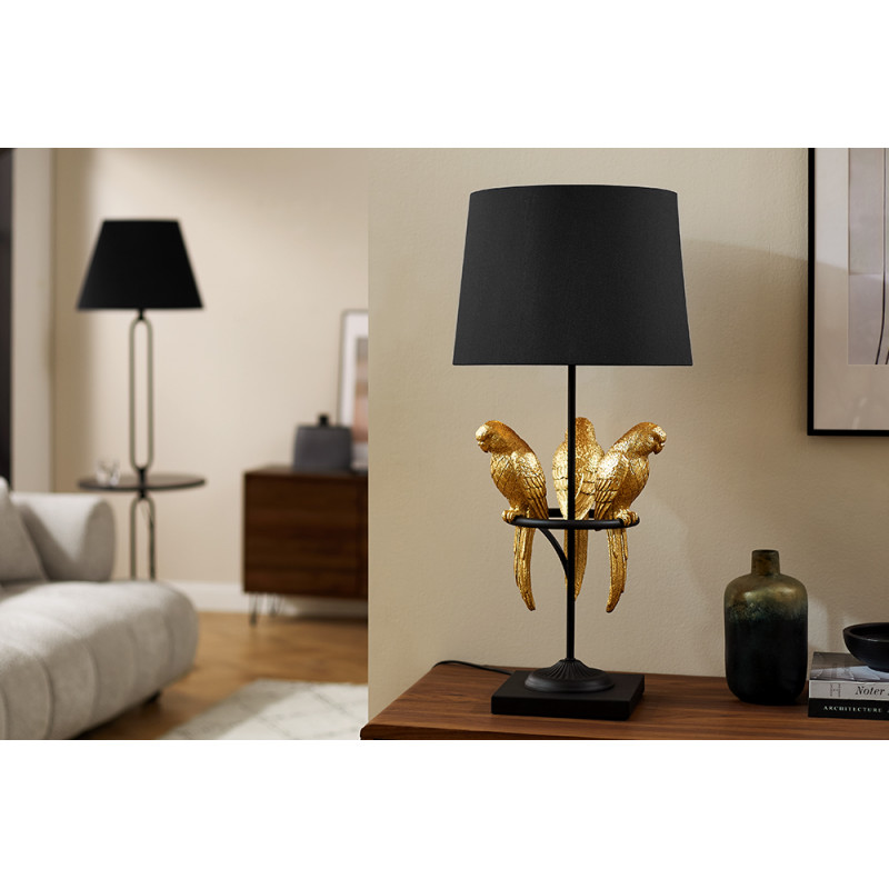 PARROT design asztali lámpa - 75cm - arany