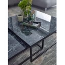 HORIZONTE design dohányzóasztal szett - fekete