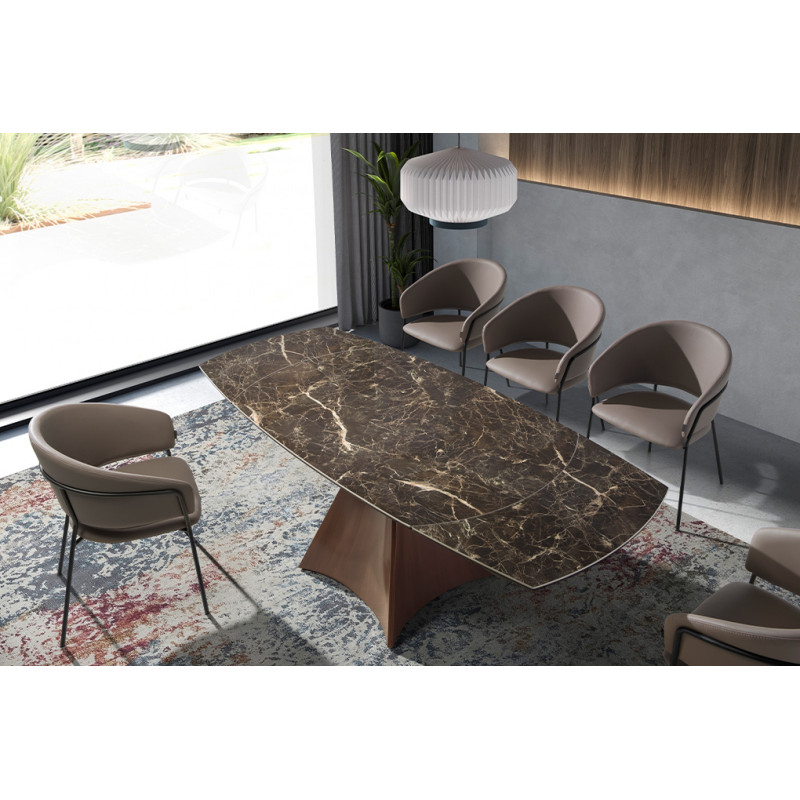 SALSADELLA exkluzív kerámia bővíthető étkezőasztal - 135-205cm