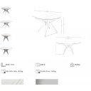 HERRERA exkluzív kerámia bővíthető étkezőasztal - 120-170cm