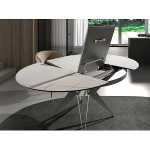 HERRERA exkluzív kerámia bővíthető étkezőasztal - 120-170cm