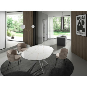 HERRERA exkluzív kerámia bővíthető étkezőasztal - 120-170cm