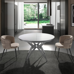 HERRERA exkluzív kerámia bővíthető étkezőasztal - 120-170cm