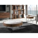 MILANA prémium dió/kerámia dohányzóasztal - 81cm