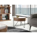 MILANA prémium dió/kerámia lerakóasztal - 50cm