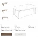 ELSA-II design kerámia dohányzóasztal - 119cm