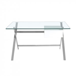 TOLEDO exkluzív üveg íróasztal - 145cm