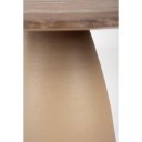 NOVELLA kerek mangófa étkezőasztal - 140cm - barna