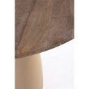 NOVELLA kerek mangófa étkezőasztal - 140cm - barna