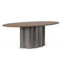 MARINO design mangófa/fém étkezőasztal - 200cm