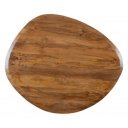 NOVELLA kerek mangófa étkezőasztal - 140cm - fekete