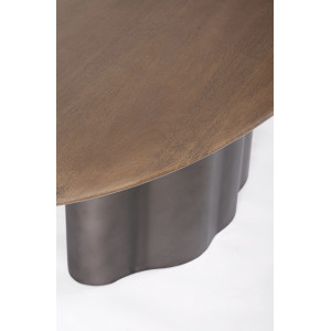 MARINO design mangófa/fém étkezőasztal - 200cm