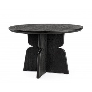 EMPIRE kerek étkezőasztal - 120cm - fekete