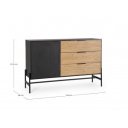 GREENVILLE design komód - 124cm