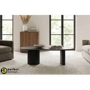 ORISSA BLACK mangófa dohányzóasztal - 130cm BIZZOTTO