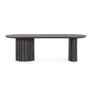ORISSA BLACK mangófa dohányzóasztal - 130cm