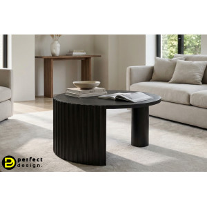 ORISSA BLACK mangófa dohányzóasztal - 80cm