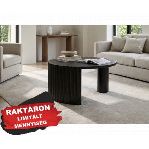 ORISSA BLACK mangófa dohányzóasztal - 80cm BIZZOTTO