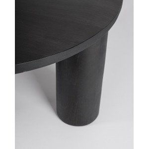 ORISSA BLACK mangófa dohányzóasztal - 80cm