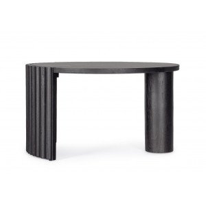 ORISSA BLACK mangófa dohányzóasztal - 80cm